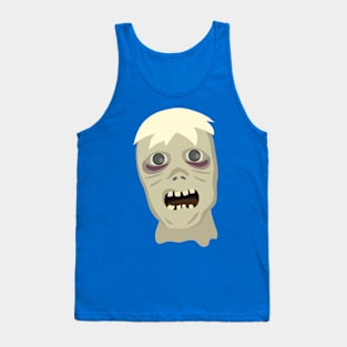 Halloween Spooky zombie Face Tank Top